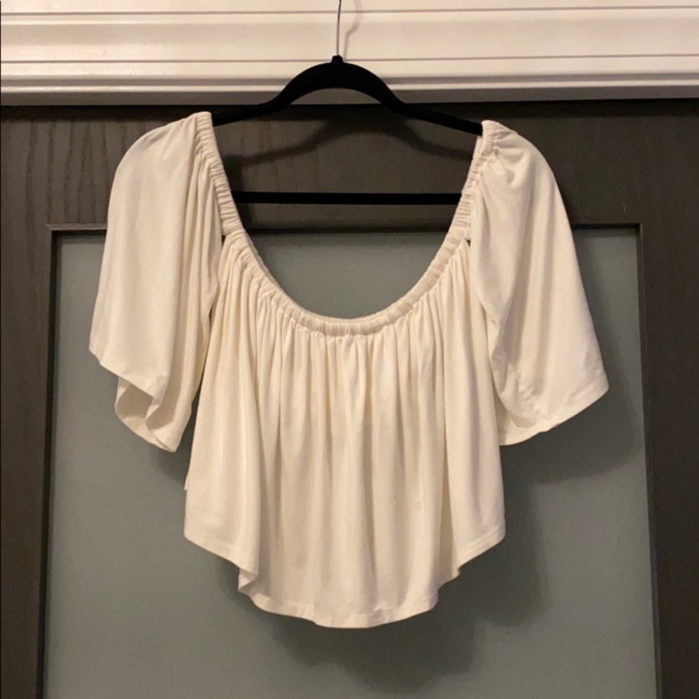 Rachel Pally ruffle crop bandeau top